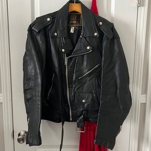 Mens unik Size 44 leather riding jacket